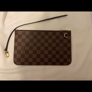 Louis Vuitton Neverfull Clutch / Pouch / Wristlet